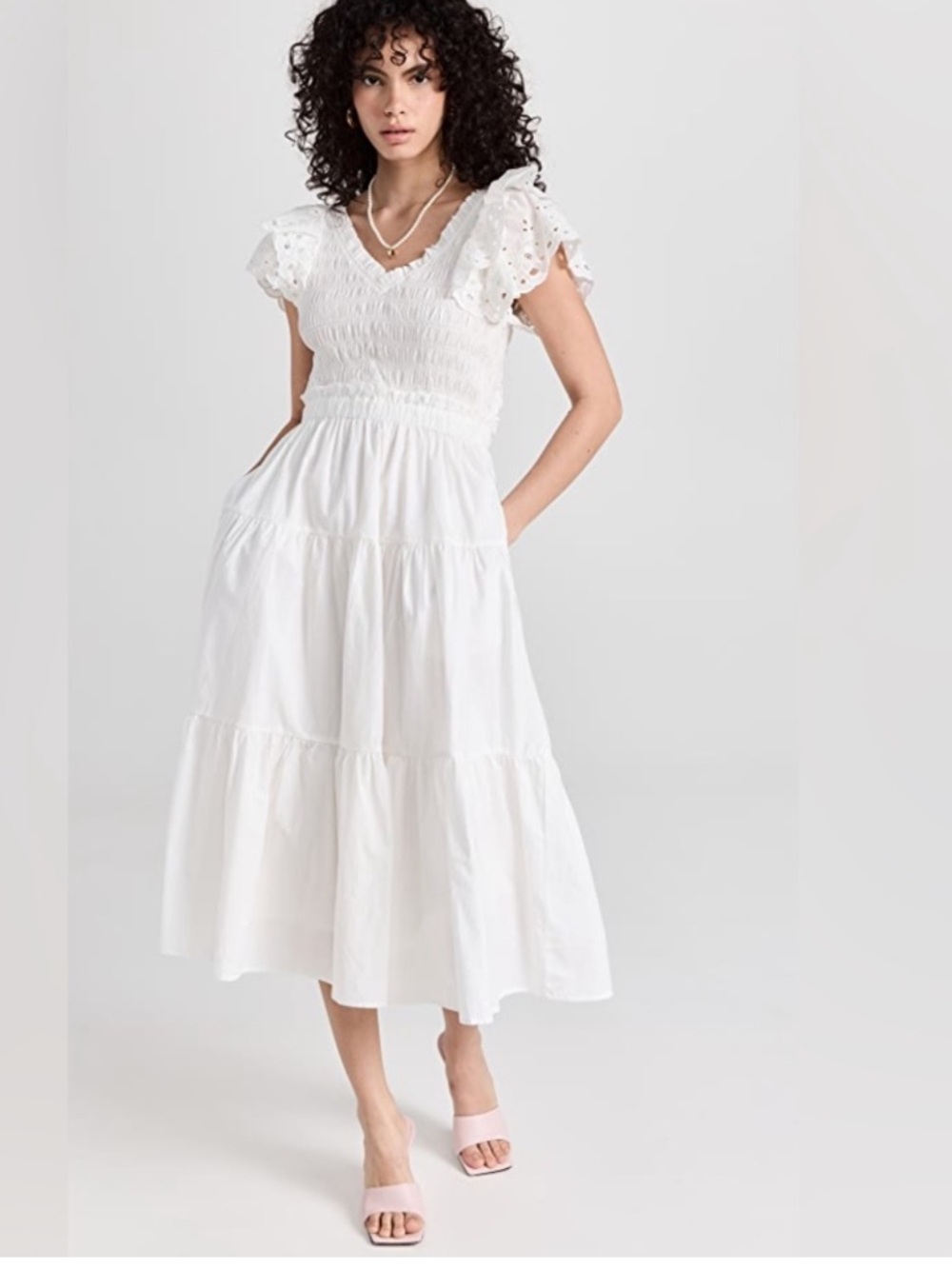 En Saison Amaya Eyelet dress size M NWT